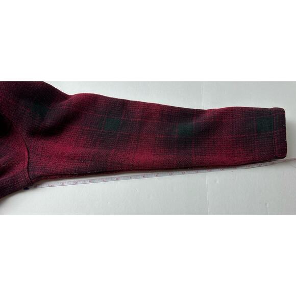 The North Face Sweatshirt Women Xtra Large Red Back Hoodie Flannel Buffalo Plaid - Picture 11 of 12